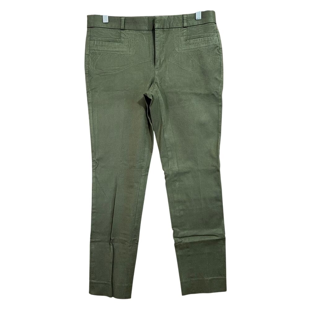 Banana Republic Womens Pants Green Mid Rise Sloan Fit Corpcore Stretch 8 Tall